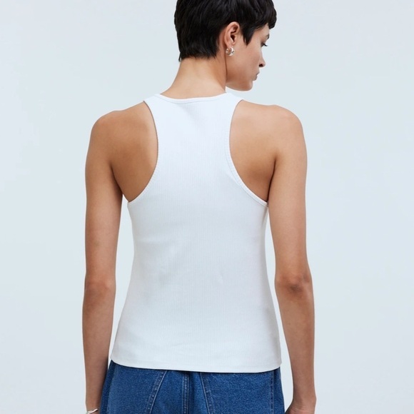 Madewell Highneck Tank With Shelf Bra in Sleekhold - Picture 4 of 6